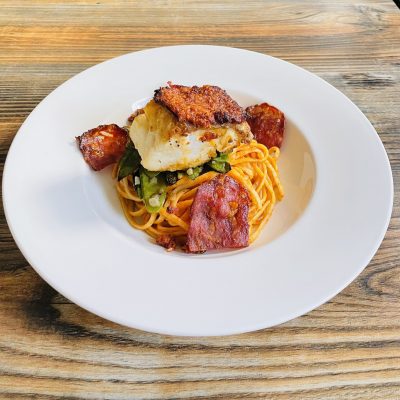 Morue en croûte de Chorizo